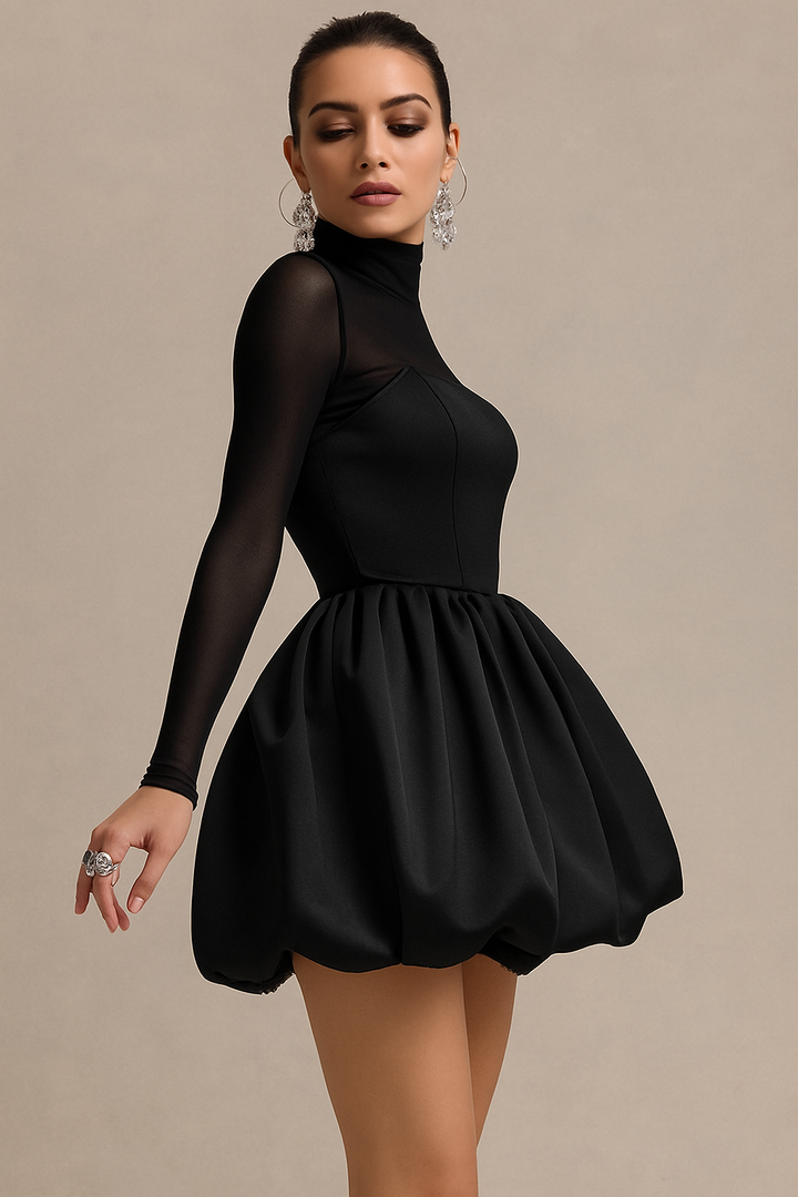 Kristen | Women's Long Sleeve Fit and Flare Dress