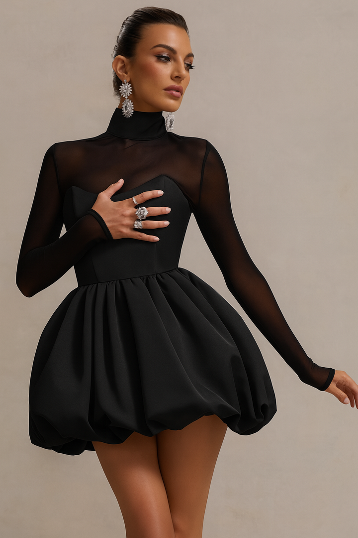 Kristen | Women's Long Sleeve Fit and Flare Dress