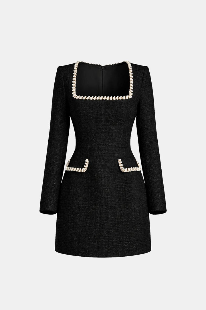 Lana | Women's A-Line Mini Dress with Long Sleeves