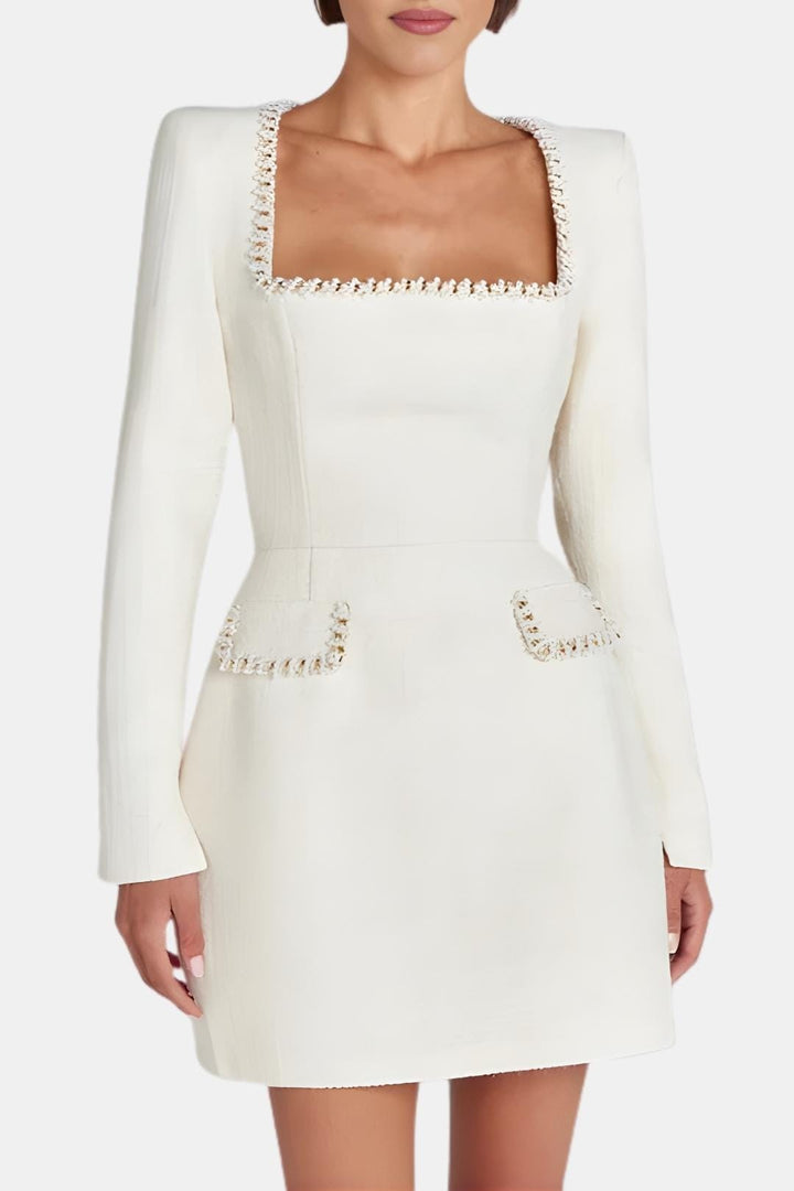 Lana | Women's A-Line Mini Dress with Long Sleeves