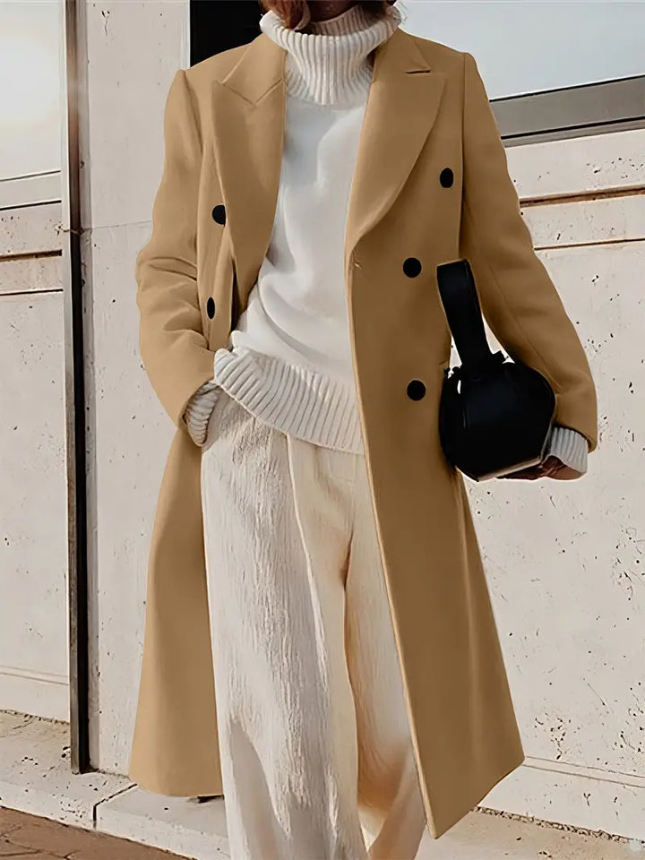 Women's Elegant Long Trench Coat | Timeless Style