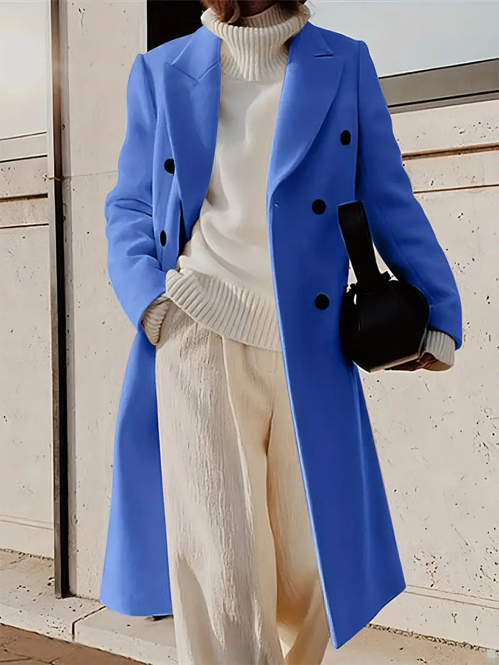 Women's Elegant Long Trench Coat | Timeless Style