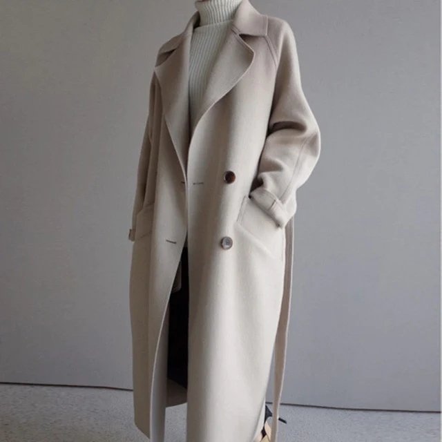 Women's Classic Long Trench Coat – Timeless Style