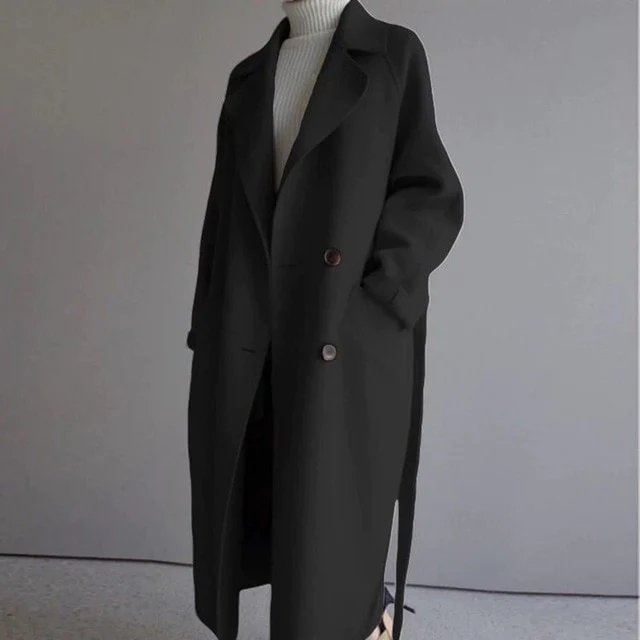 Women's Classic Long Trench Coat – Timeless Style