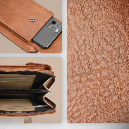 Ann | Women's Vegan Leather Crossbody Wallet