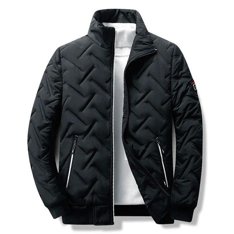 Men's Padded Jacket - Light Blue Transitional Spring Autumn