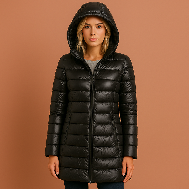 Women's Lightweight Padded Jacket for Fall and Winter
