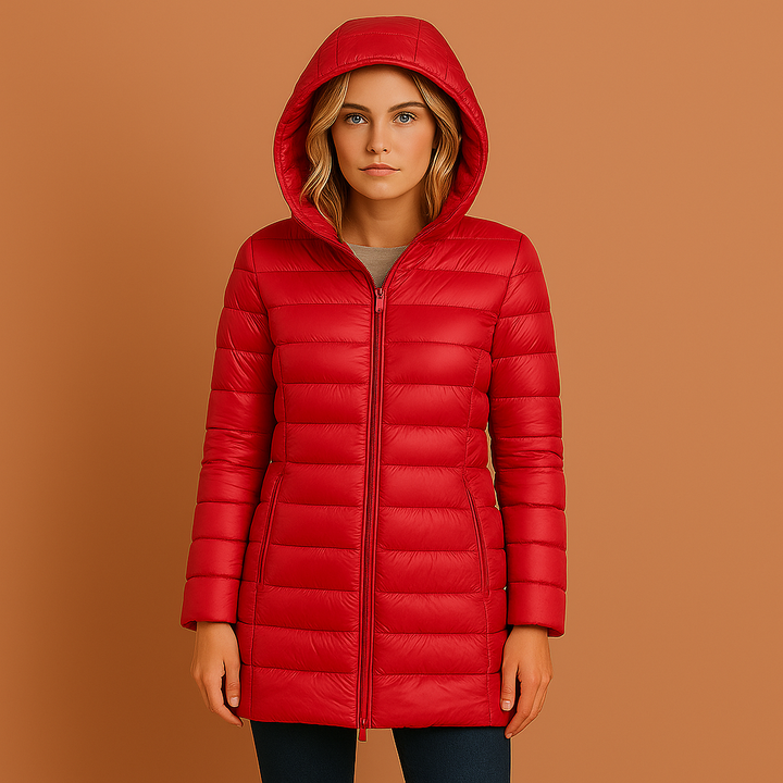 Women's Lightweight Padded Jacket for Fall and Winter