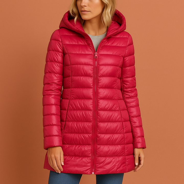 Women's Lightweight Padded Jacket for Fall and Winter