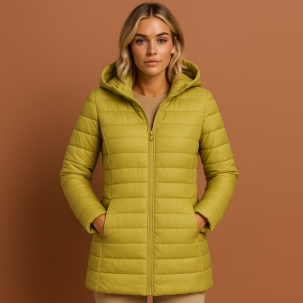 Women's Lightweight Padded Jacket for Fall and Winter
