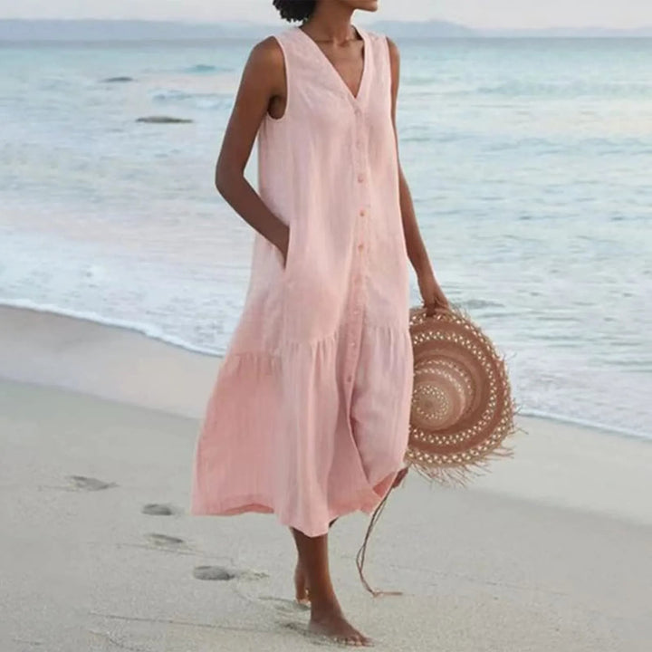 Lilly | Women's Sleeveless A-Line Midi Dress Replacement