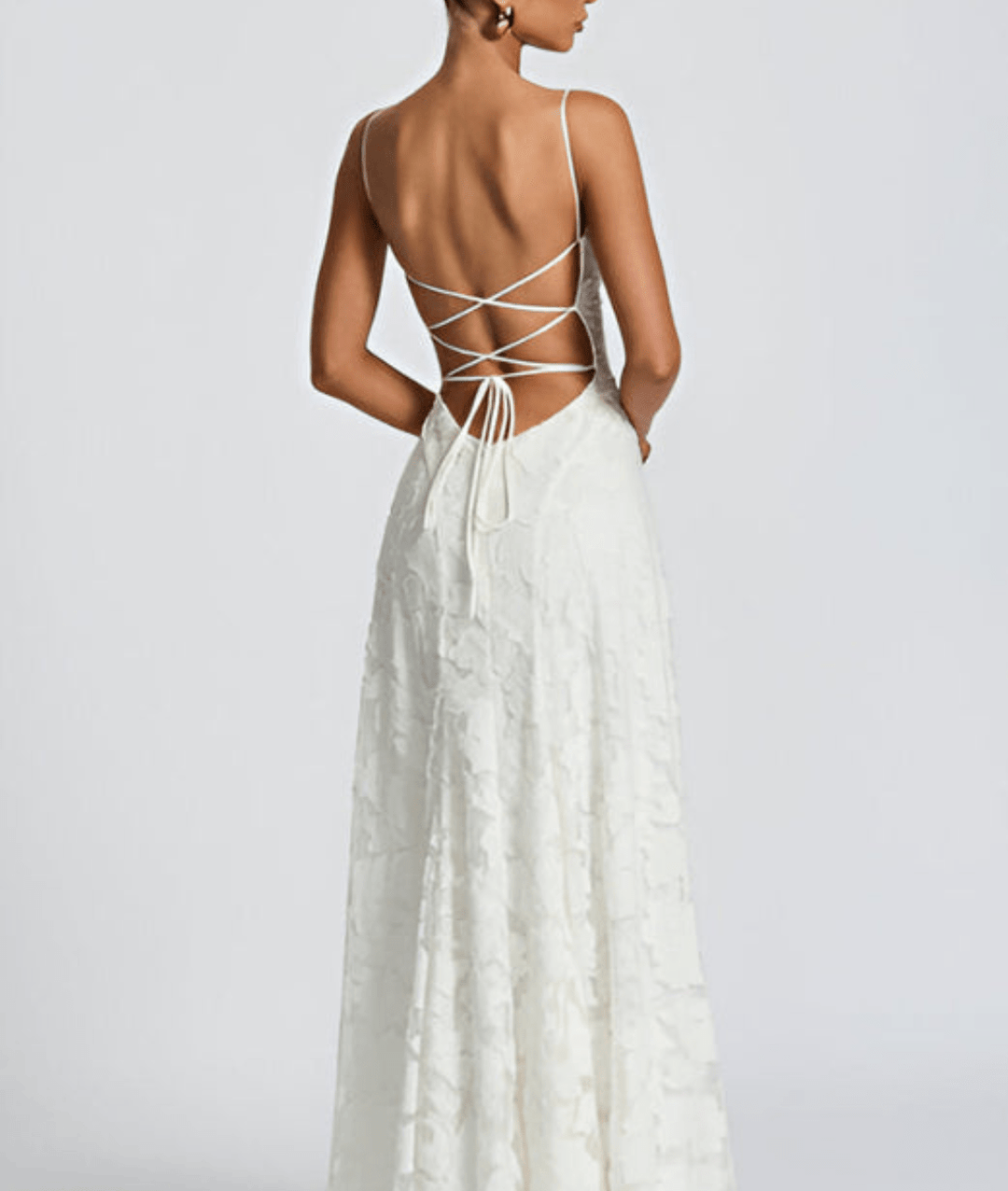 Lilly | Women's Spaghetti Strap A-Line Maxi Dress