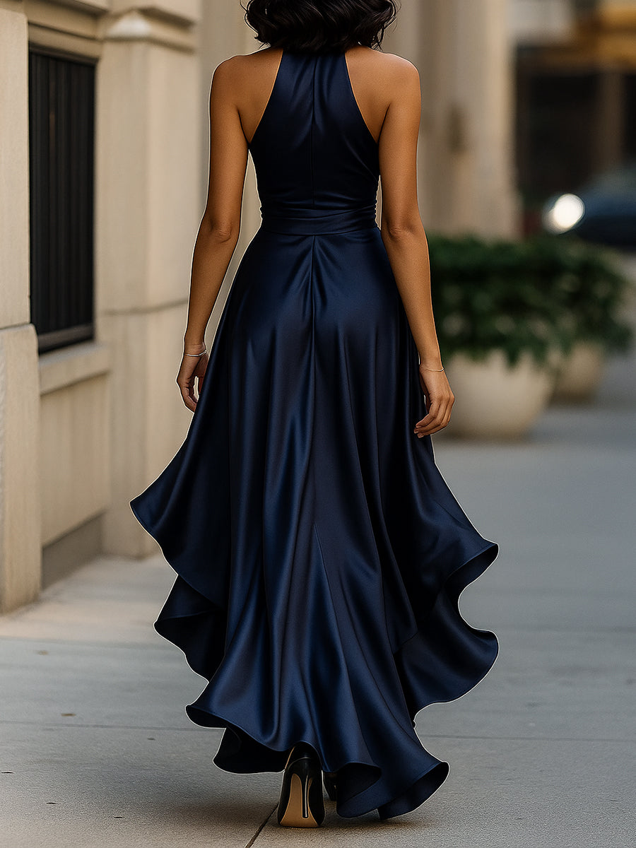 Lisa | Women's V-Neck Sleeveless Wrap Midi Dress Alternative