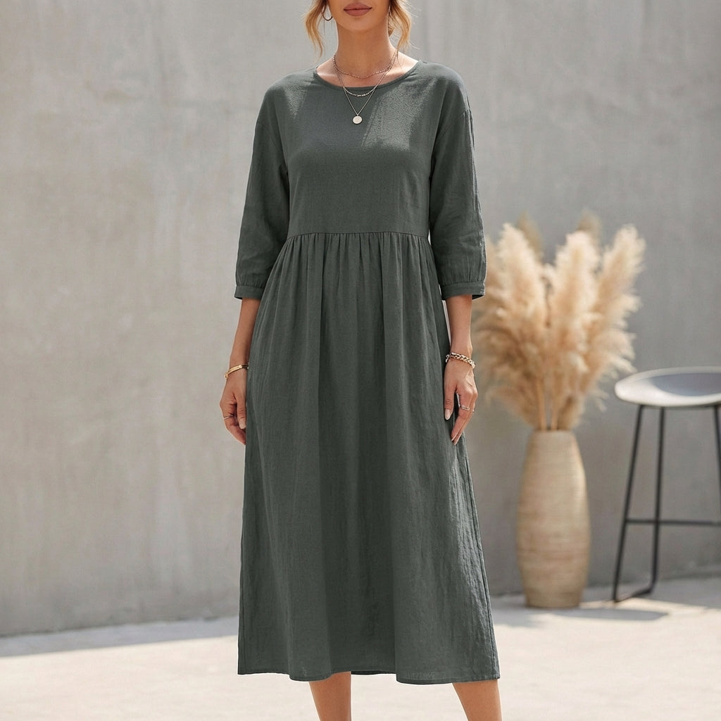 Lola | Women's A-Line Midi Skirt Dress