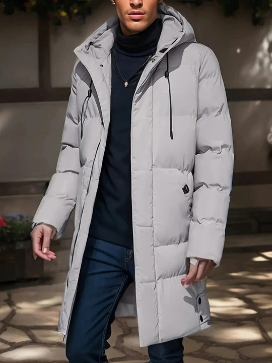 Men's Insulated Long Winter Coat