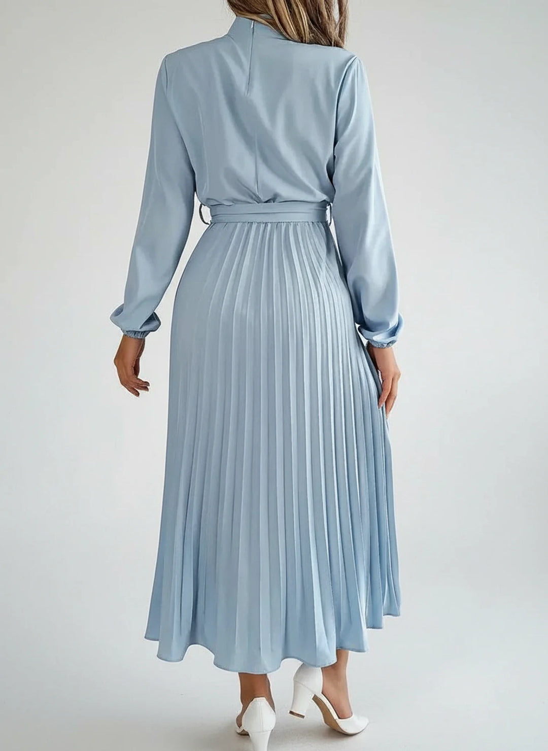 Sophia | Women's Long Sleeve A-Line Midi Dress