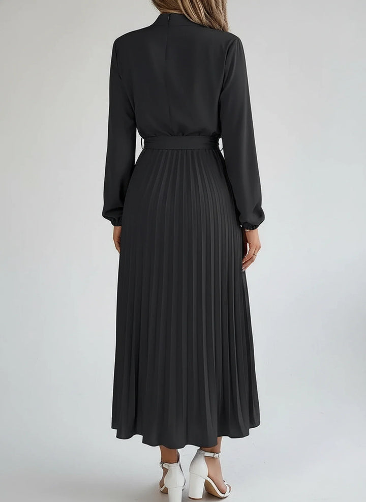 Sophia | Women's Long Sleeve A-Line Midi Dress