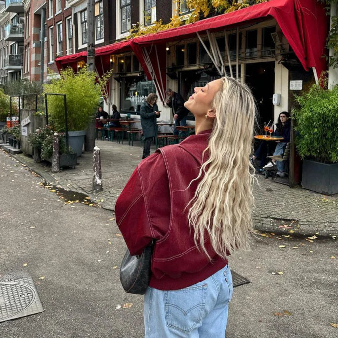 Women's Oversized Bomber Jacket
