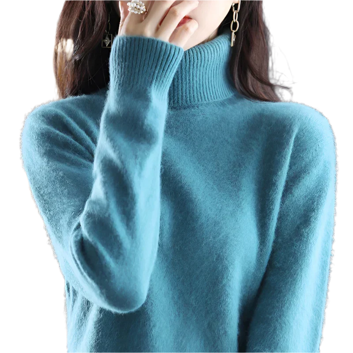 Women's Stylish Turtleneck Sweater for Autumn & Winter