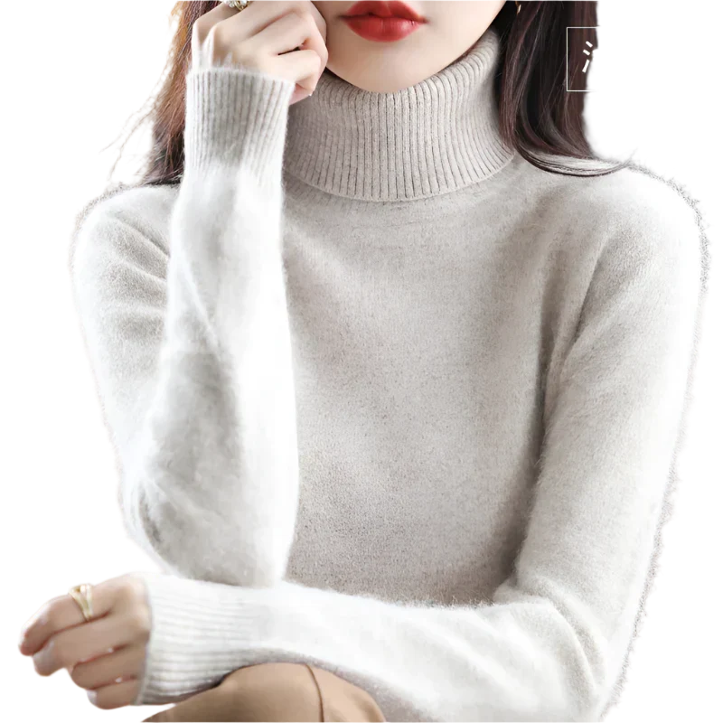 Women's Stylish Turtleneck Sweater for Autumn & Winter