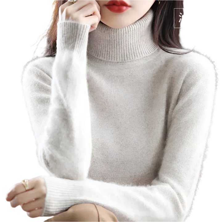 Women's Stylish Turtleneck Sweater for Autumn & Winter