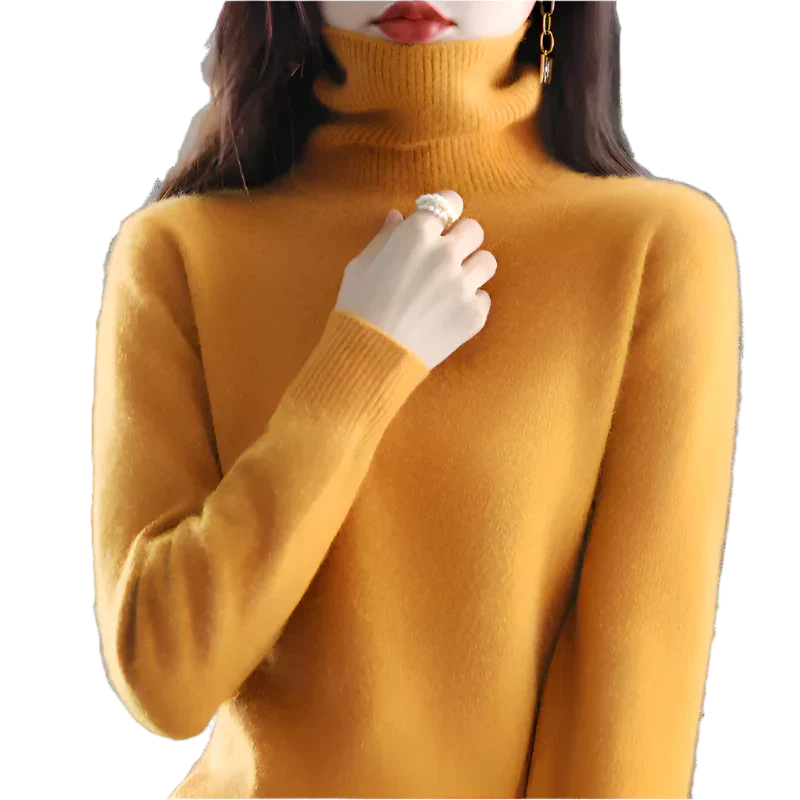 Women's Stylish Turtleneck Sweater for Autumn & Winter