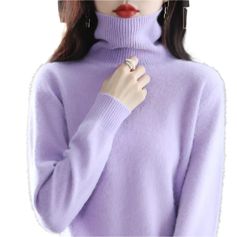 Women's Stylish Turtleneck Sweater for Autumn & Winter
