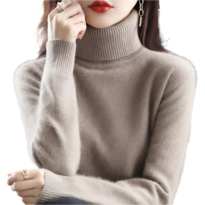 Women's Stylish Turtleneck Sweater for Autumn & Winter