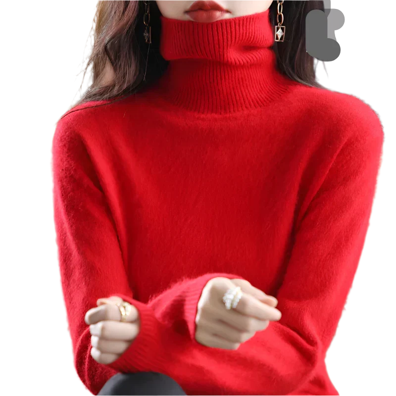 Women's Stylish Turtleneck Sweater for Autumn & Winter
