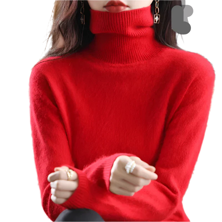 Women's Stylish Turtleneck Sweater for Autumn & Winter