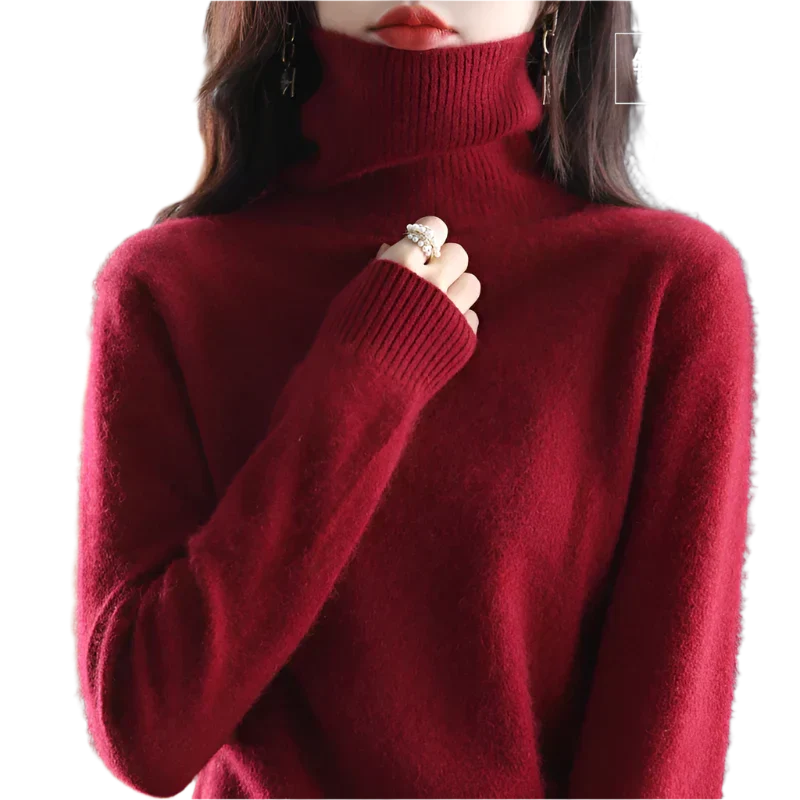Women's Stylish Turtleneck Sweater for Autumn & Winter