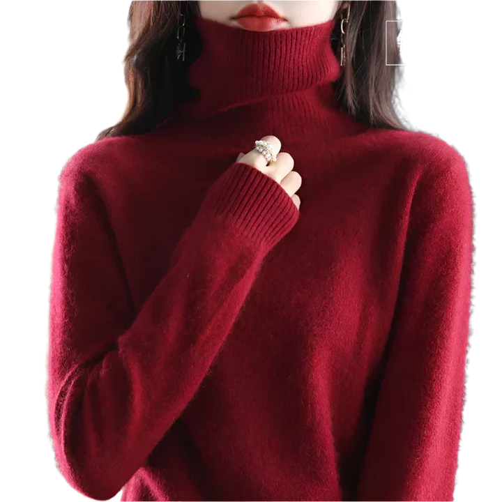 Women's Stylish Turtleneck Sweater for Autumn & Winter