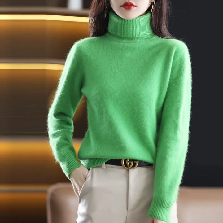 Women's Stylish Turtleneck Sweater for Autumn & Winter