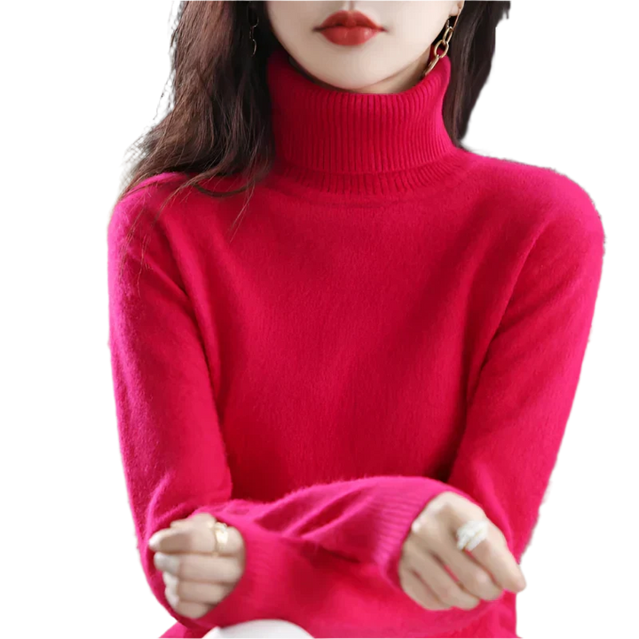 Women's Stylish Turtleneck Sweater for Autumn & Winter