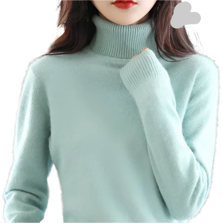 Women's Stylish Turtleneck Sweater for Autumn & Winter