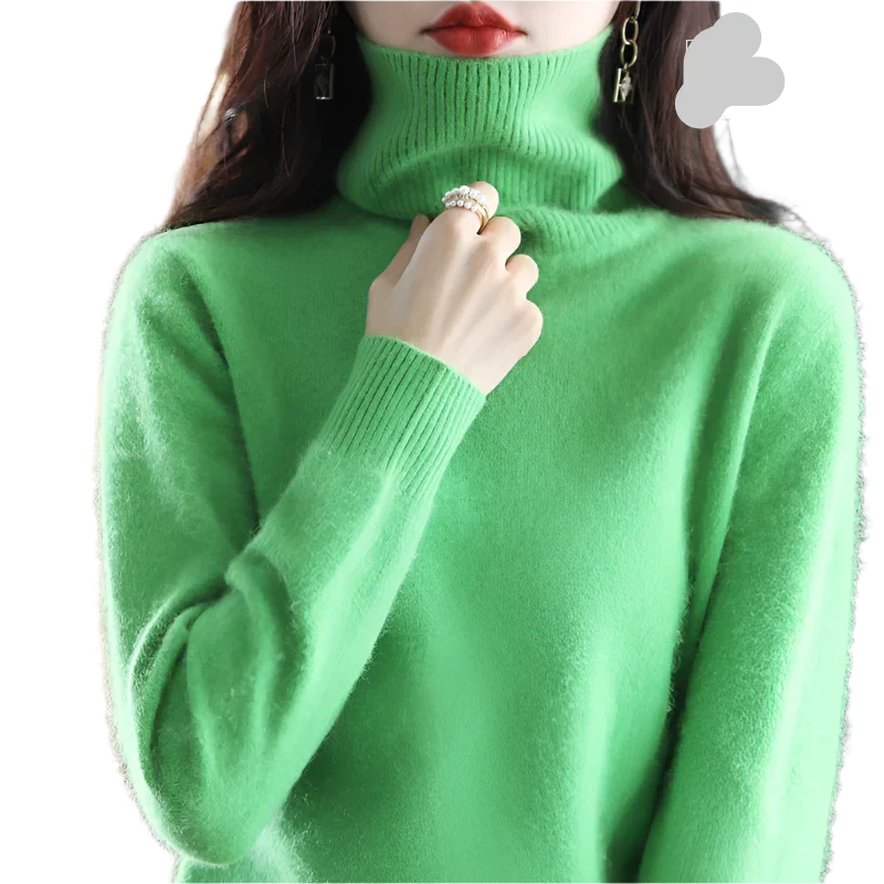 Women's Stylish Turtleneck Sweater for Autumn & Winter