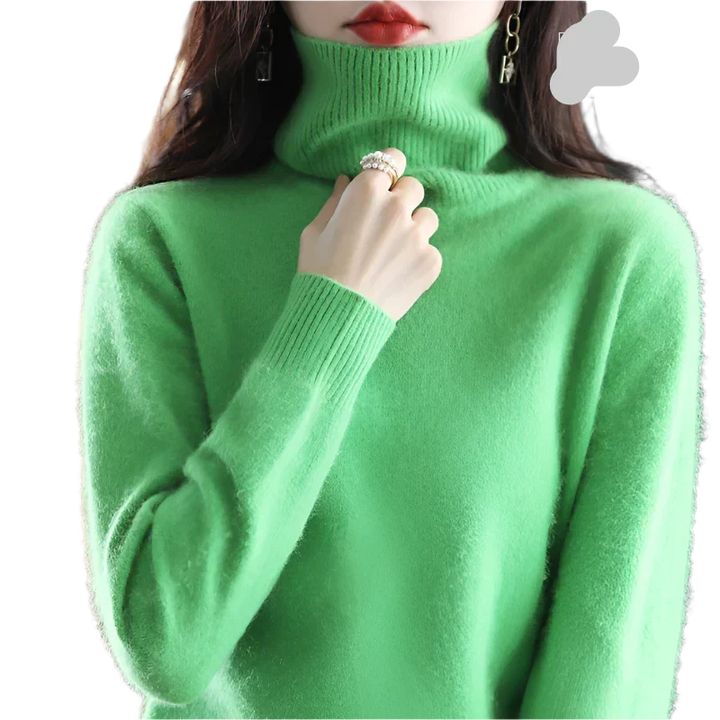 Women's Stylish Turtleneck Sweater for Autumn & Winter
