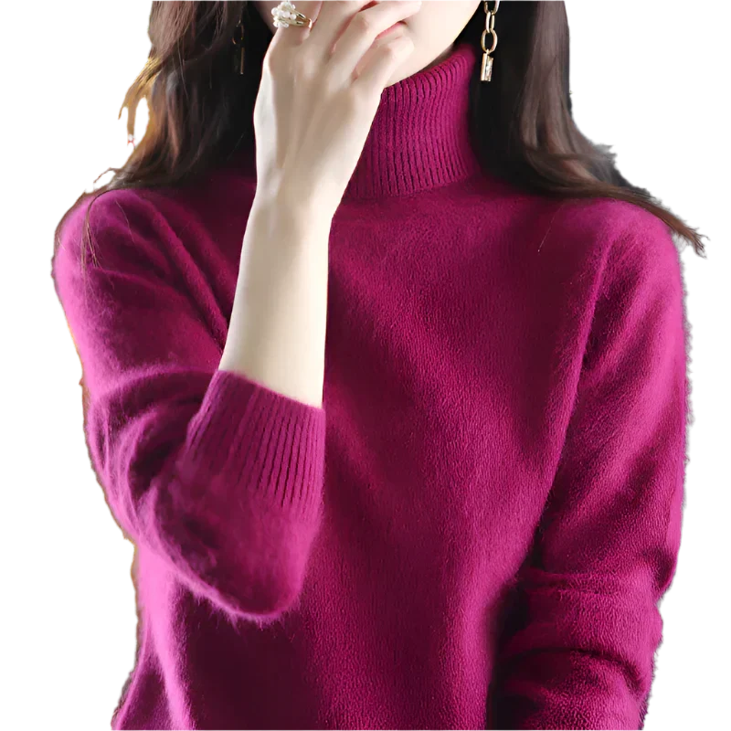 Women's Stylish Turtleneck Sweater for Autumn & Winter