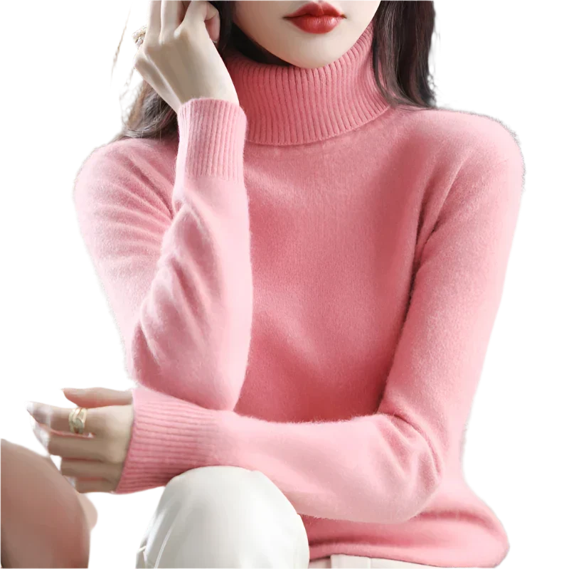 Women's Stylish Turtleneck Sweater for Autumn & Winter
