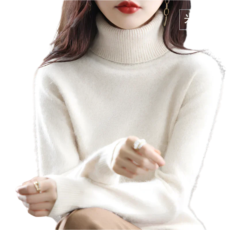 Women's Stylish Turtleneck Sweater for Autumn & Winter