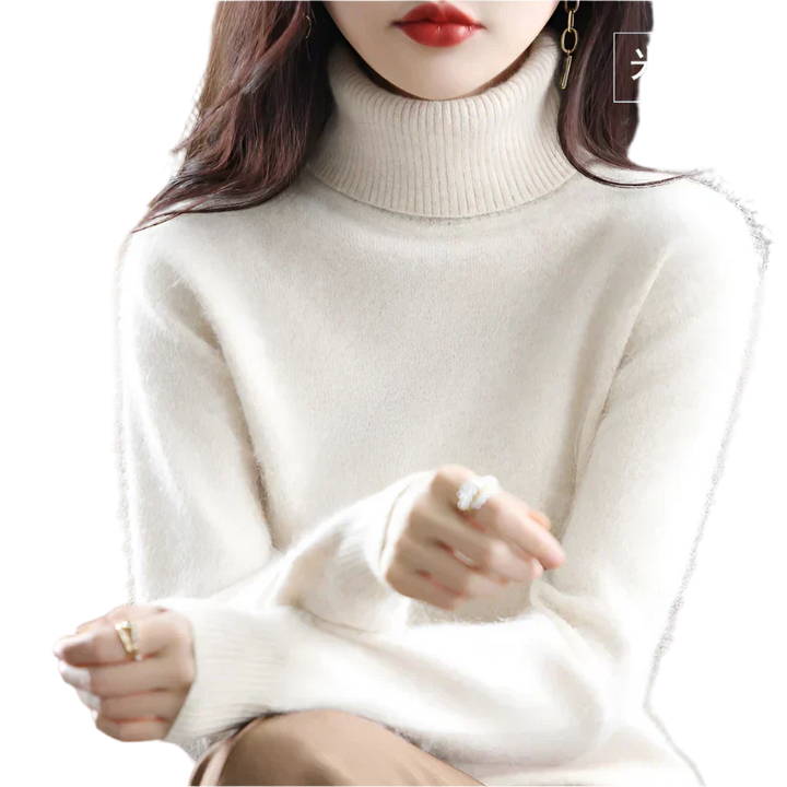 Women's Stylish Turtleneck Sweater for Autumn & Winter