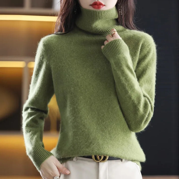 Women's Stylish Turtleneck Sweater for Autumn & Winter