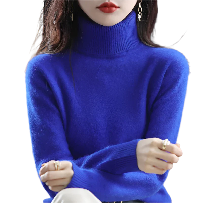 Women's Stylish Turtleneck Sweater for Autumn & Winter