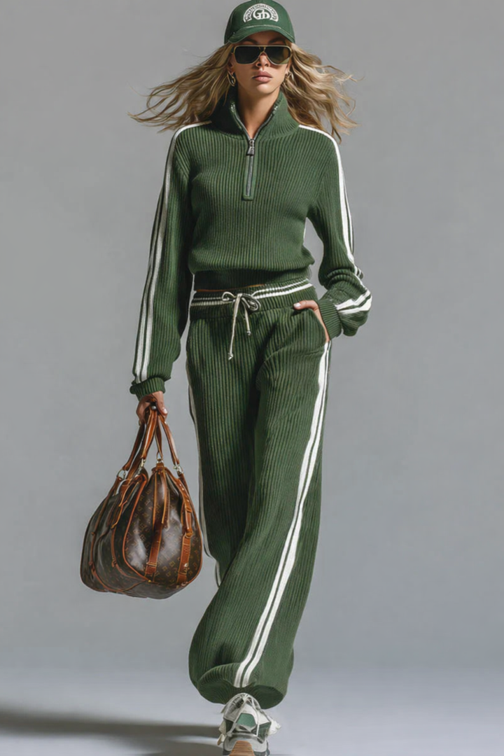 Madison | Women's Long Sleeve Ribbed Knit Outfit Set