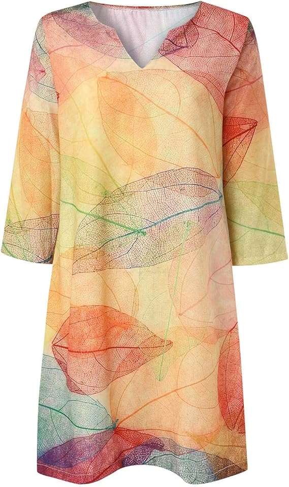 Madison | Women's V-Neck A-Line Casual Mini Dress