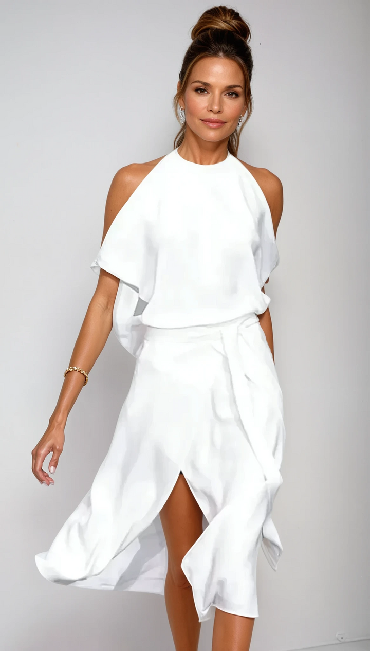 Madonna | Women's Modern Dress with Stylish Shoulder Cutouts