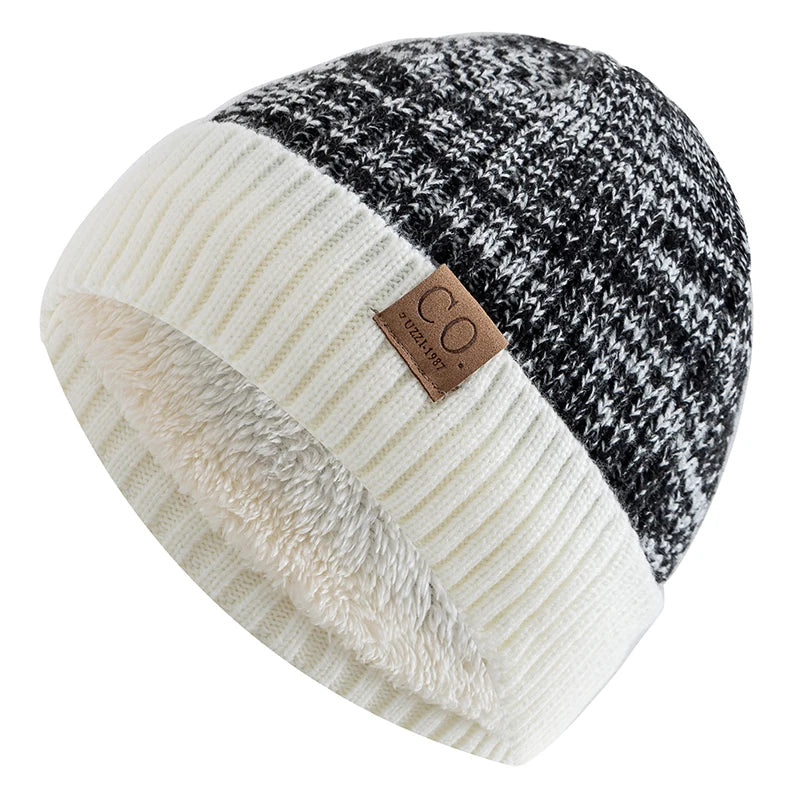 Men's Vintage Style Beanie | Retro Lined Winter Hat with Knit Design