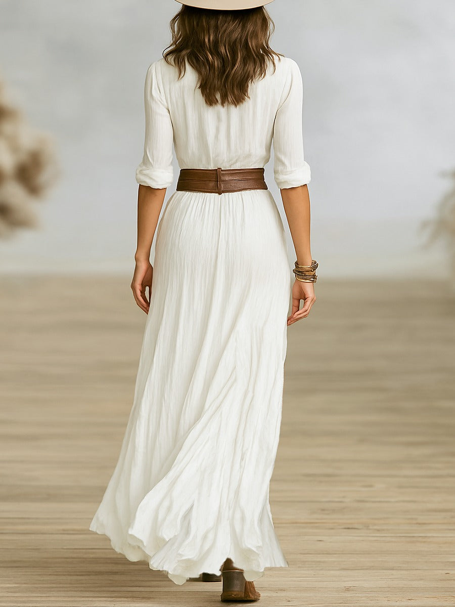 Marina | Women's Slit Maxi Dress