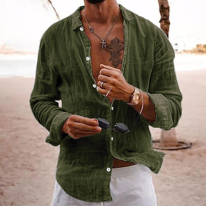 Matthew | Men's Casual Long Sleeve Button-Down Shirt