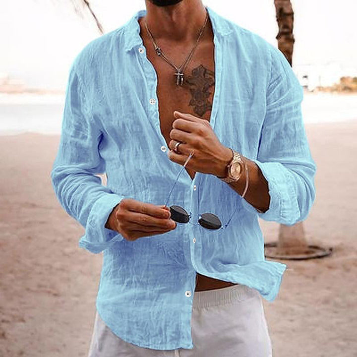 Matthew | Men's Casual Long Sleeve Button-Down Shirt